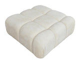 Tiffany - Left 2-Seater Modular Fabric Sofa, Bubble Sectional