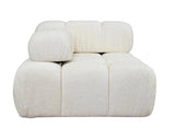 Tiffany - Left 2-Seater Modular Fabric Sofa, Bubble Sectional