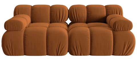 Tiffany - Velvet 2-Seater Modular Sofa, Bouble Sectional