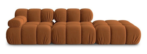 Tiffany - Velvet 3-Seater Modular Sofa, Bouble Sectional