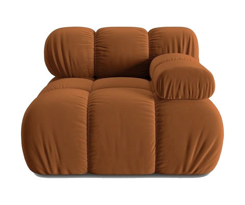 Tiffany - Right Single Velvet Modular Unit, Sectional Sofa