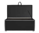 Lisa - Storage Velvet Ottoman with Knockers, 97x50x48cm-Benches & Ottomans-Belle Fierté