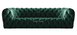 Milan - Luxury Contemporary Chesterfield Genuine Italian Leather Sofa-Sofa-Belle Fierté