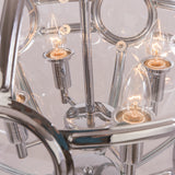 ARLINGTON - Glamour Ceiling Lamp, Glass Chrome Chandelier-Chandelier-Belle Fierté