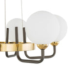 Emilia- Contemporary 6 Light Glass Ceiling Lamp, Modern Chandelier-Ceiling Lamp-Belle Fierté