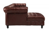 Rudolph - Chesterfield Corner Sofa in Genuine Italian Leather-Sofa-Belle Fierté