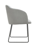 Arya - Contemporary Metal Base Dining Chair-Chair-Belle Fierté