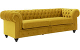 Alston - 3 Seater Chesterfield Velvet Sofa-Sofa-Belle Fierté