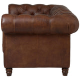 Lincoln - Genuine Italian Leather 3 Seater Chesterfield Sofa-Sofa-Belle Fierté