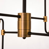 Giorgio - Modern Loft Style Chandelier, 8 Light Large Industrial Style Ceiling Lamp-Ceiling Lamp-Belle Fierté