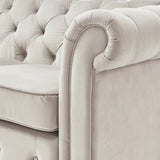 Adeline - XL Chesterfield Velvet Corner Sofa-Sofa-Belle Fierté