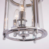 ADELAIDE - Glamour Ceiling Lamp, Glass Chrome Lantern Style Chandelier-Ceiling Lamp-Belle Fierté