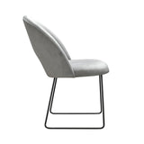 Johansson - Modern Velvet Metal Base Dining Chair-Chair-Belle Fierté