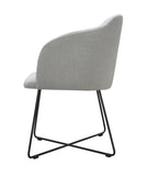 Agathe - Contemporary Metal Base Dining Chair-Chair-Belle Fierté