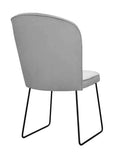 Jace - Velvet Dining Chair, Metal Leg Chair-Chair-Belle Fierté