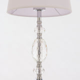 RIO- Glamour White Crystal 47cm Table Lamp-Table Lamp-Belle Fierté
