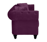 Finchley - Chesterfield 3 Seater Velvet Sofa-Sofa-Belle Fierté