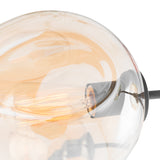 Ellie - Modern Glass Chandelier, 5 Light Large Ceiling Lamp-Ceiling Lamp-Belle Fierté