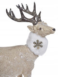 Reindeer L - Gold Glitter Statue, Christmas Home Decoration-Christmas Decorations-Belle Fierté