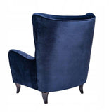 Lorenzo - Contemporary Velvet Wing Armchair-Armchair-Belle Fierté