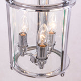 ADELAIDE - Glamour Ceiling Lamp, Glass Chrome Lantern Style Chandelier-Ceiling Lamp-Belle Fierté