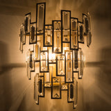 CLARIDGE - Glamour Wall Light, Crystal Champagne Finish Wall Lamp-Wall Light-Belle Fierté