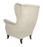 Doris - Wingback Velvet Armchair, Scandinavian Armchair-Armchair-Belle Fierté