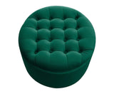 Disar - Elegant Tufted Storage Footstool, 50x43cm-Ottomans and Footstools-Belle Fierté
