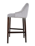 Sharon - Luxury Chesterfield Studded Kitchen Stool, Velvet Bar Chair-Bar chair-Belle Fierté