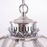 ARLINGTON - Glamour Ceiling Lamp, Glass Chrome Chandelier-Chandelier-Belle Fierté