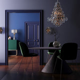 CAIRO - Glamour Wall Light, Black Glass Wall Lamp-Wall Light-Belle Fierté