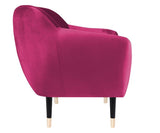 Violetta - 2 Seater Retro Style Velvet Sofa-Sofa-Belle Fierté