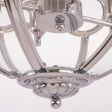 ARLINGTON - Glamour Ceiling Lamp, Glass Chrome Chandelier-Chandelier-Belle Fierté