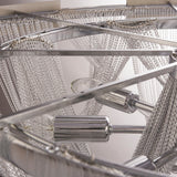 FIONA - Glamour Ceiling Plafond Lamp, Silver Metal Chain Chandelier-Chandelier-Belle Fierté