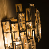 CLARIDGE - Glamour Wall Light, Crystal Champagne Finish Wall Lamp-Wall Light-Belle Fierté