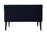 Emery - Velvet Dining Bench, Buttoned Nailhead Settee-Benches & Ottomans-Belle Fierté