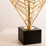 GIULIO II - Luxury Table Lamp, Black Shade Gold Finish Glamour Table Lamp-Table Lamp-Belle Fierté