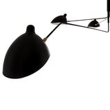 Greta- Black Extra Large Modern Industrial 6 Light Ceiling Lamp Chandelier-Ceiling Lamp-Belle Fierté