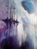 Original Handmade Acrylic Canvas Abstract Painting - "Marina"-Wall art-Belle Fierté