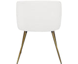 Mona - Bouclé Dining Chair, Gold Metal Legs-Chair-Belle Fierté