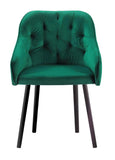 Bergen - Tufted Velvet Dining Chair-Chair-Belle Fierté