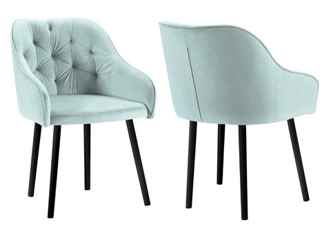 Bergen - Mint Tufted Velvet Dining Chair, Set of 2-Chair Set-Belle Fierté