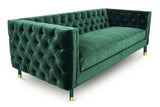 Acerra - 3 Seater Contemporary Chesterfield Velvet Sofa-Sofa-Belle Fierté