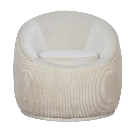 Adrian - Velvet Armchair, Curved Accent Chair-Armchair-Belle Fierté