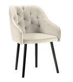 Bergen - Tufted Velvet Dining Chair-Chair-Belle Fierté