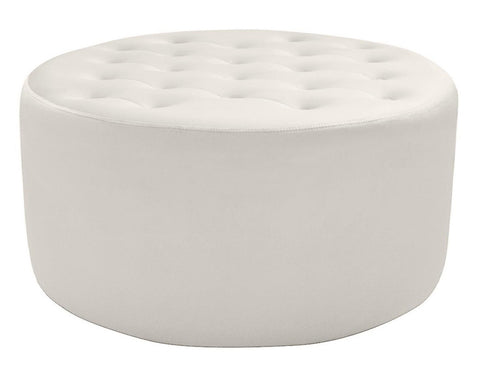 Estelle - Cocktail Velvet Ottoman, Upholstered Coffee Table, 80x46cm-Benches & Ottomans-Belle Fierté