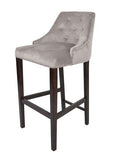 Sharon - Luxury Chesterfield Studded Kitchen Stool, Velvet Bar Chair-Bar chair-Belle Fierté