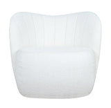 Bianca - White Bouclé Armchair, Accent Chair-Chair-Belle Fierté