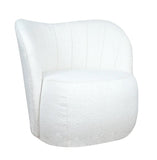 Bianca - White Bouclé Armchair, Accent Chair-Chair-Belle Fierté