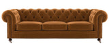 Bilston - Elegant 3 Seater Tufted Velvet Sofa-Sofa-Belle Fierté